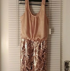 Pink Sequined Dress